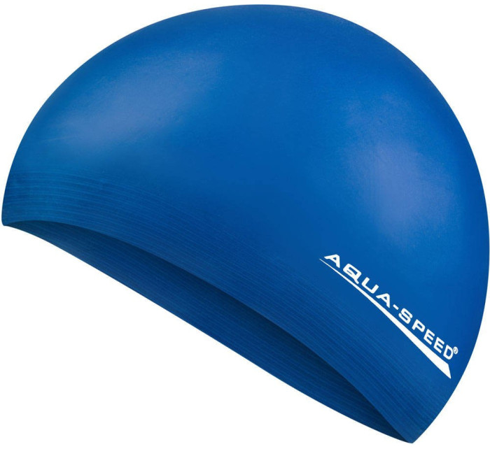 AQUA SPEED Plavecká čepice Soft Latex Tmavě modrý vzor 02