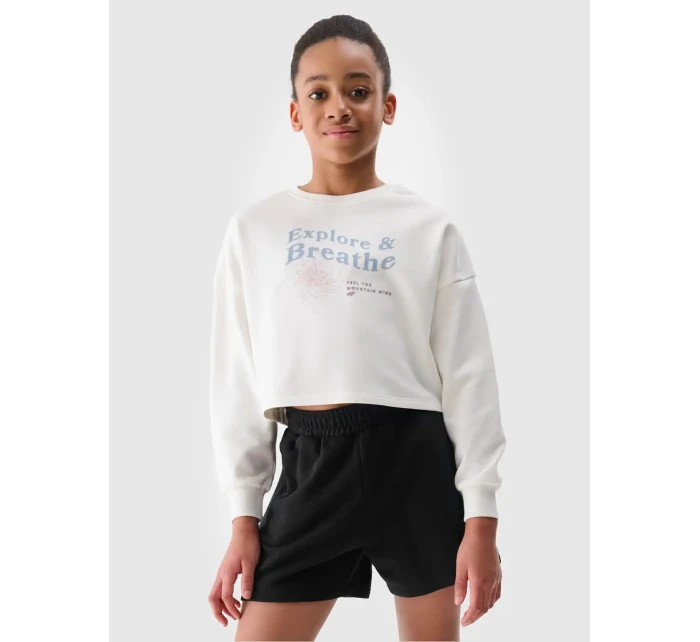 Dívčí cropped mikina 4F Dívčí cropped mikina 4F