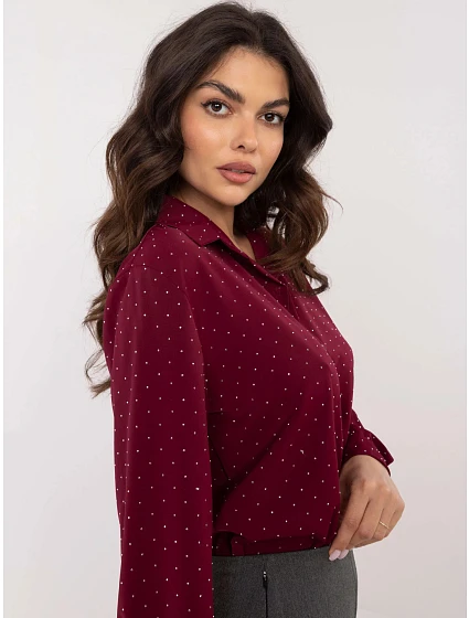 Dámská košile DHJ KS model 20796583 bordó - FPrice