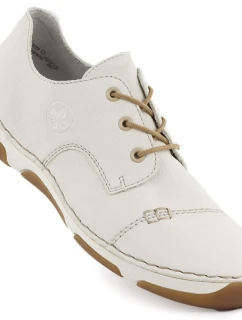 Dámská pohodlná bílá polobotka Rieker 55920-80