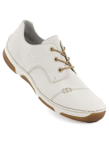 Dámská pohodlná bílá polobotka Rieker 55920-80