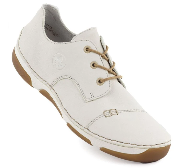 Dámská pohodlná bílá polobotka Rieker 55920-80