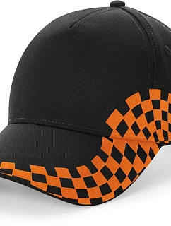 Beechfield B 159 5 panelová kšiltovka "Grand Prix" 53.0159 black/orange