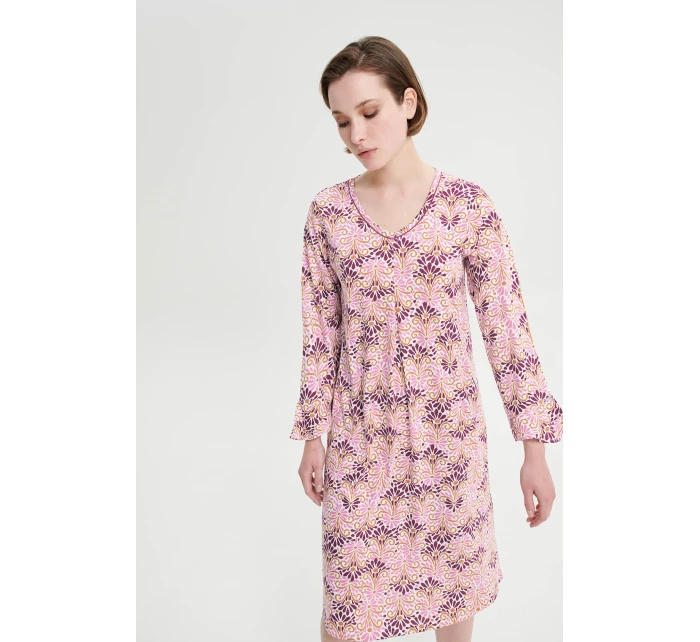 Noční košile s dlouhým rukávem model 18937459 - Vamp