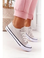 Dámské Klasické Tenisky Šedé model 21558085 - Boto Dámské Klasické Tenisky Šedé model 21558085 - Boto