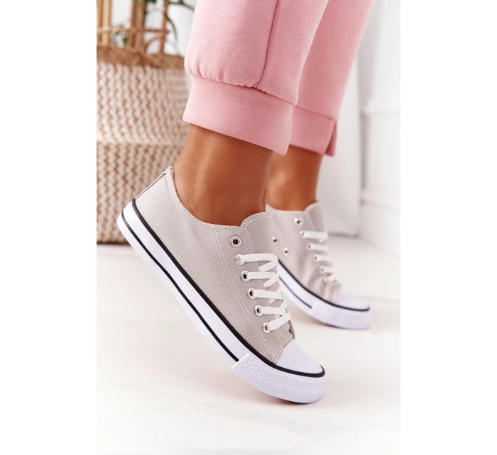 Dámské Klasické Tenisky Šedé model 21558085 - Boto Dámské Klasické Tenisky Šedé model 21558085 - Boto