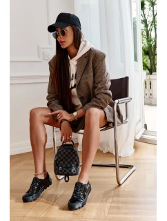 Módní lakované tenisky Big Star KK274044 Černá