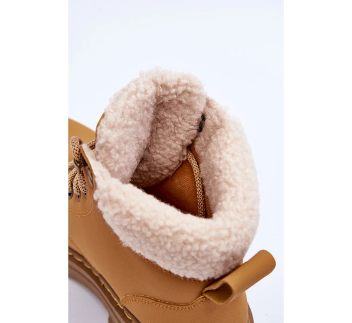 Dámské kožené trapery Hnědé Jette Dámské kožené trapery Hnědé Jette