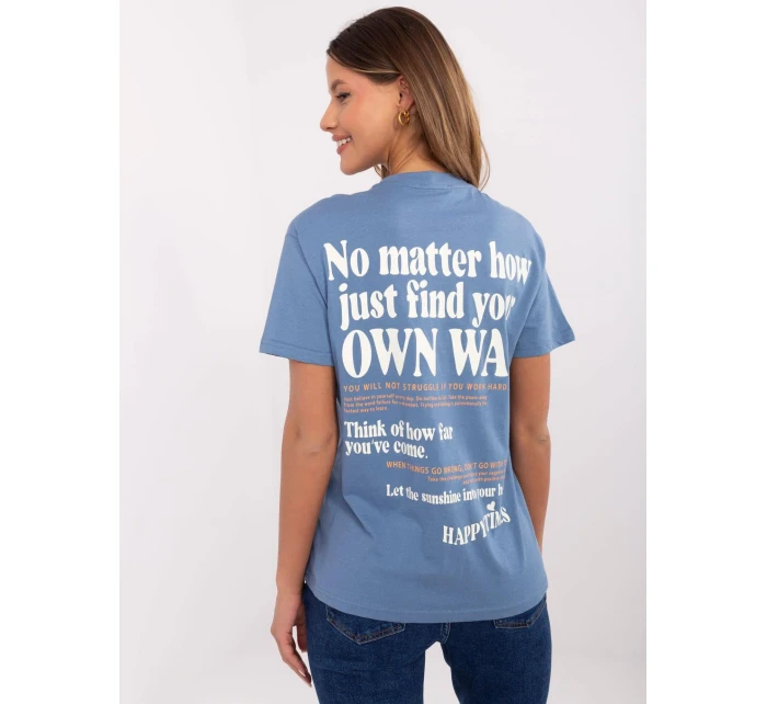 Tričko D12022AC02645G tmavě modré Tričko D12022AC02645G tmavě modré