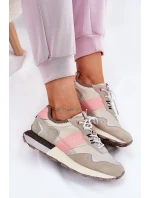 Dámské semišové tenisky Big Star HI-POLY SYSTEM – šedo-růžové Dámské semišové tenisky Big Star HI-POLY SYSTEM – šedo-růžové