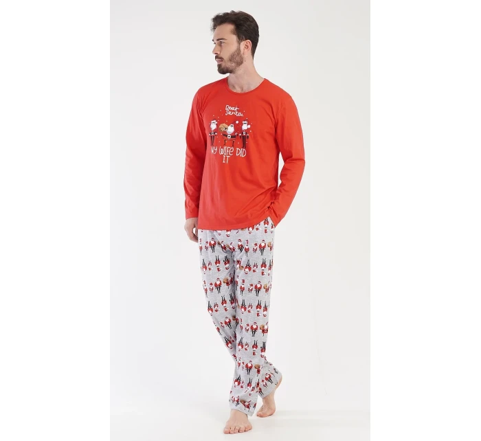 Pánské pyžamo dlouhé Santa