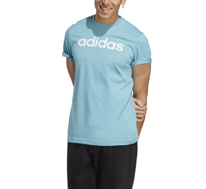 Pánské tričko adidas Essentials Single Jersey Linear Embroidered M IC9287