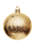 DEKORATIVNÍ PLASTOVÁ CETKA 6CM SADA 35 KS ZLATÁ