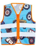 Korntex ACTION Dětská bezpečnostní vesta 76.ACTN blue/tractor