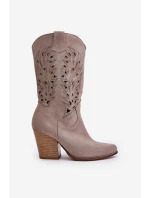 Kozačky Do  Na Podpatku Semišové Lewski model 21672676 - Boto