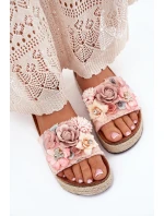Dámské Sandały Na Platformě S Pletením A Růžové model 21699704 - Boto
