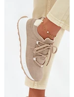 Kožené semišové dámské tenisky model 22069532 - EVENTO Kožené semišové dámské tenisky model 22069532 - EVENTO