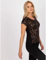 Tričko BR TS 8127 černá a zlatá