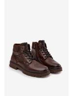 Pánské zateplené trapery Wrangler – tmavě hnědé