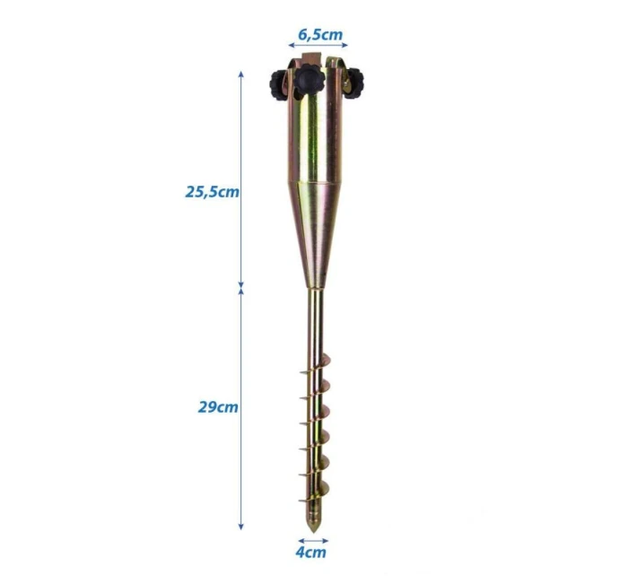 KOVOVÝ ŠROUBOVACÍ PODSTAVEC DEŠTNÍKU 1032887