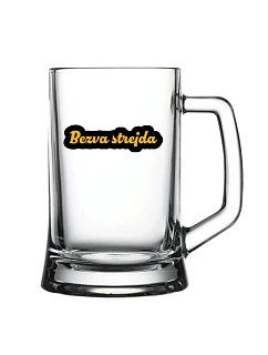 Bezva strejda - pivní sklenice 0,5 l