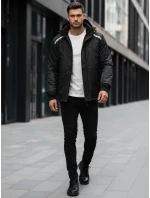 Pánská lyžařská bunda černá Dstreet TX5127