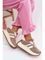 z semiše na masivní platformě  Béžové model 22031733 - D&A