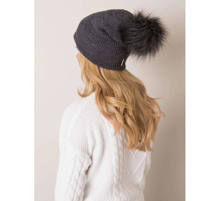 Dámská čepice.70 tmavě šedá Dámská čepice.70 tmavě šedá