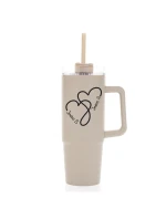 Termoska s průhledným víčkem pro zamilované