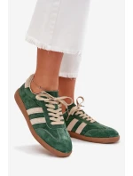 Dámské semišové tenisky zelené model 21703524 - Boto Dámské semišové tenisky zelené model 21703524 - Boto