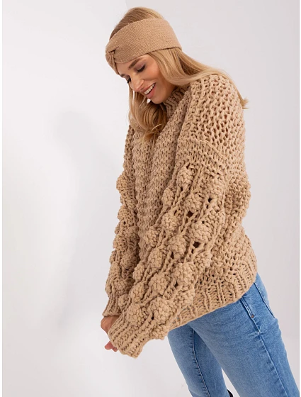 Sweter AT SW model 18900684 beżowy - FPrice