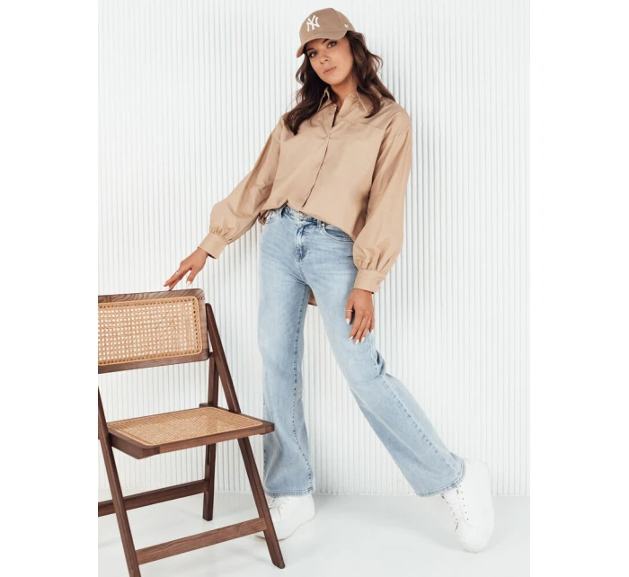 Dámská košile KLARA camel FashionStreet DY0371