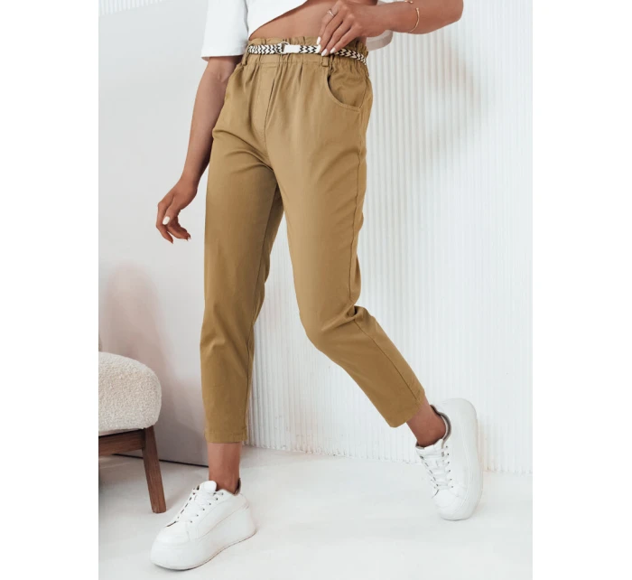 Dámské látkové kalhoty ERLON yellow FashionStreet UY2099 Dámské látkové kalhoty ERLON yellow FashionStreet UY2099