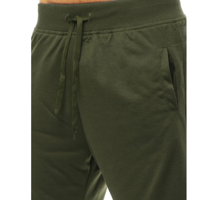 Pánské krátké teplákové šortky zelené FashionStreet SX2390