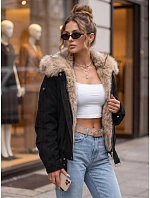 Kurtka damska zimowa z  czarna model 22342096 - FashionStreet
