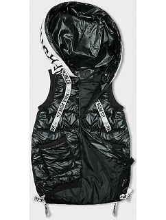 Dámská vesta v army barvě se stahovacími lemy model 18930965 - J.STYLE