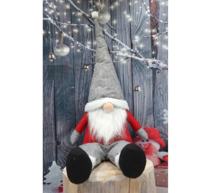 DEKORATIVNÍ SANTA LÍNÝ SANTA 45+20CM