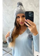 Dámská klapka na uši Balbina K381 tmavě šedá Dámská klapka na uši Balbina K381 tmavě šedá