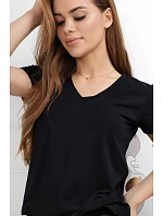 Dámské tričko Serek s krátkým rukávem hnědé - Off Pink