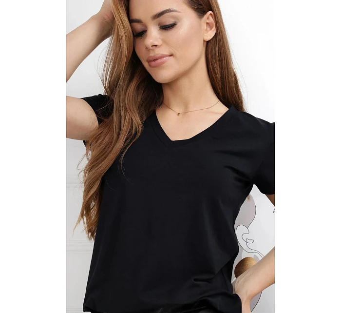 Dámské tričko Serek s krátkým rukávem hnědé - Off Pink