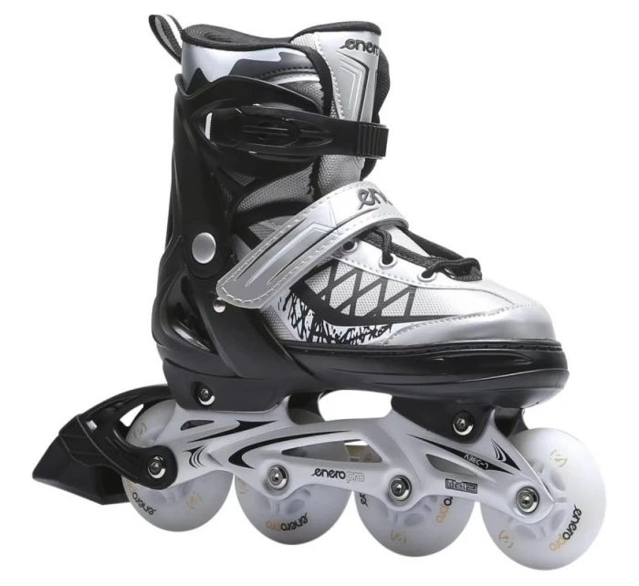 INLINE BRUSLE-KOLEČKOVÉ BRUSLE 4V1 ENERO PRO LED 30-33 ŠEDÁ