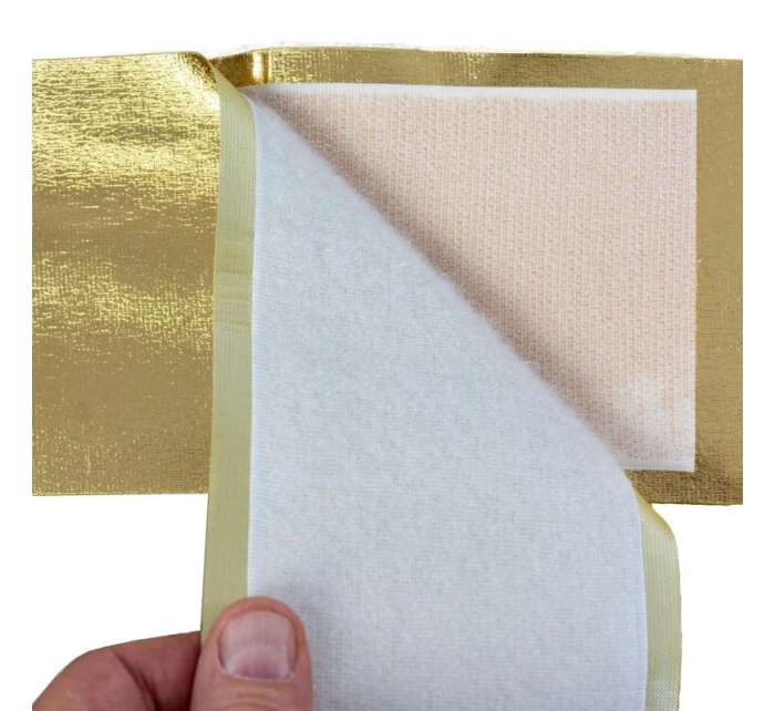 Dveřní šňůra 33x42 cm zlatá stuha