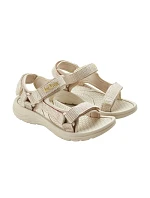 dámské boty na suchý zip sandály na léto na model 22071678 light beige cream dámské - Lee Cooper
