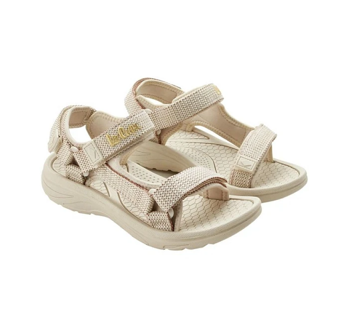 dámské boty na suchý zip sandály na léto na model 22071678 light beige cream dámské - Lee Cooper
