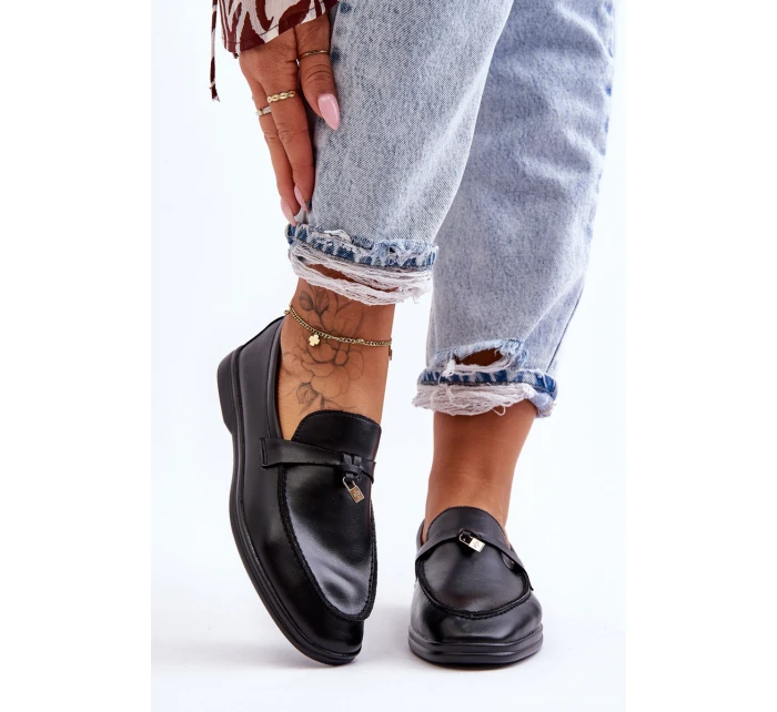 Dámské klasické mokasíny šedé model 21626995 - Boto