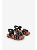 Dětské sandálky Se Zapínáním Na suchý zip Černé Sarniema Dětské sandálky Se Zapínáním Na suchý zip Černé Sarniema