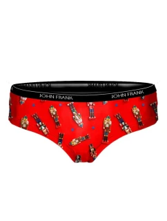 Dámské kalhotky John Frank WJFD-H60-CH-NUTCRACKER RED