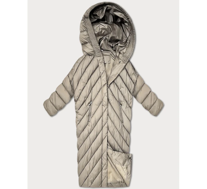 Béžová zimní bunda netopýřího typu Minority (P3-6026-62)