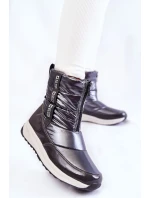 Dámské sněhule Big Star model 21601734 Tmavě šedé - Big Star Shoes Dámské sněhule Big Star model 21601734 Tmavě šedé - Big Star Shoes