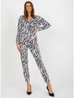 Dámská souprava LK KMPL 509028 2.39P bílá a černá - FPrice Dámská souprava LK KMPL 509028 2.39P bílá a černá - FPrice